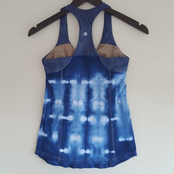 lululemon athletica Tops - Lululemon Athletic Tank Built In Bra Hand Dyed